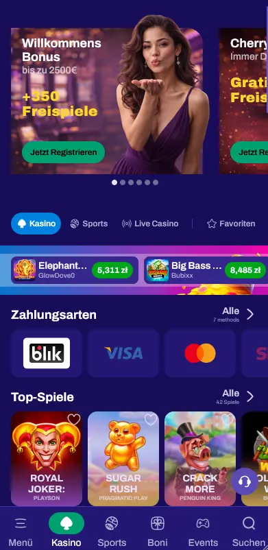 CandySpinz Casino App – mobile Casino auf dem Smartphone